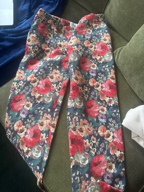 Sezane Floral Trousers in size 38